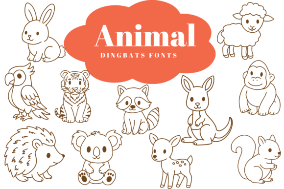 Animal: A Dingbats Font with a Sketch-Style Soul