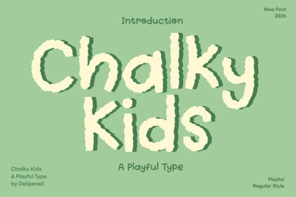 Chalky Kids: A Handwritten Font That Feels Like Childhood