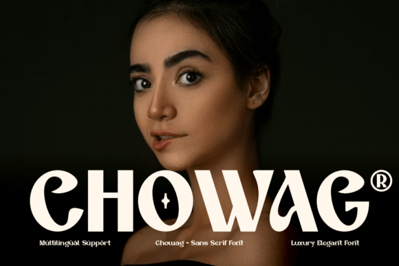 Chowag: The Bold Display Typeface for Strong Brand Identities
