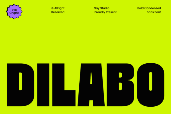 Dilabo: The Bold Condensed Font for Modern Branding