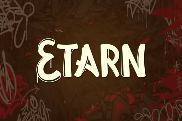 Etarn: A Font with Graffiti Soul and Cartoon Charm