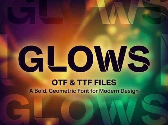Glows: A Display Font for Bold, Artistic Projects