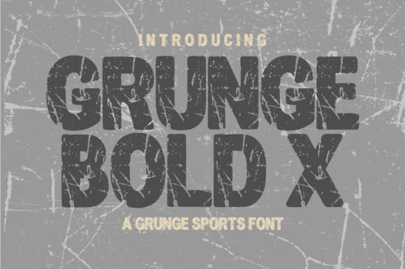 Grunge Bold X: The Heavyweight Champion of Sports Typography