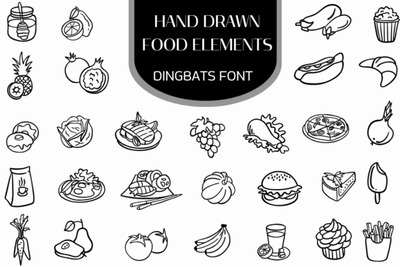 Hand Drawn Food Elements: Elevate Your Design