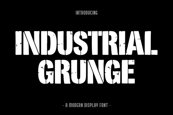 Industrial Grunge: A Typeface Forged in Steel and Grit