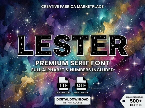 Lester: The Bold Display Font for Unforgettable Designs