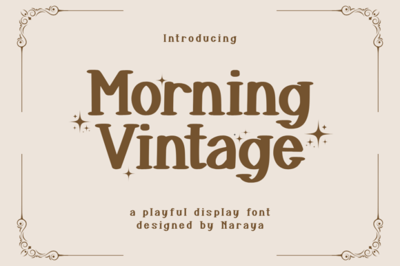 Morning Vintage: Your Go-To Font for Playful & Authentic Design