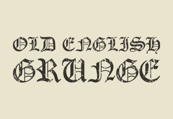 Old English Grunge: Adding Bold Texture to Your Designs