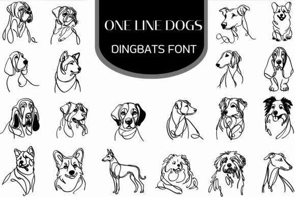 One Line Dogs: The Single-Stroke Typeface for Modern Pet Brands