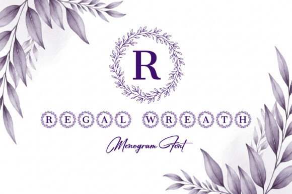 Regal Wreath Monogram: Crafting Timeless Brand Identities