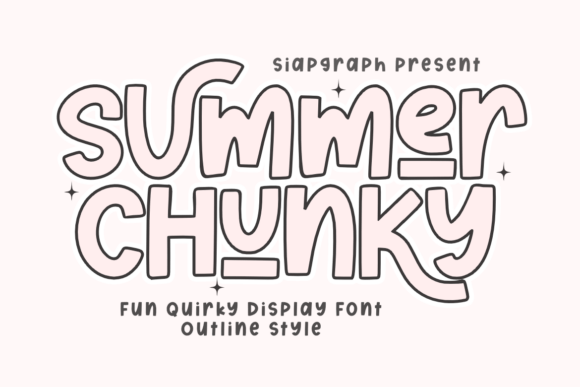 Summer Chunky Outline: Your Go-To for Retro Vibes